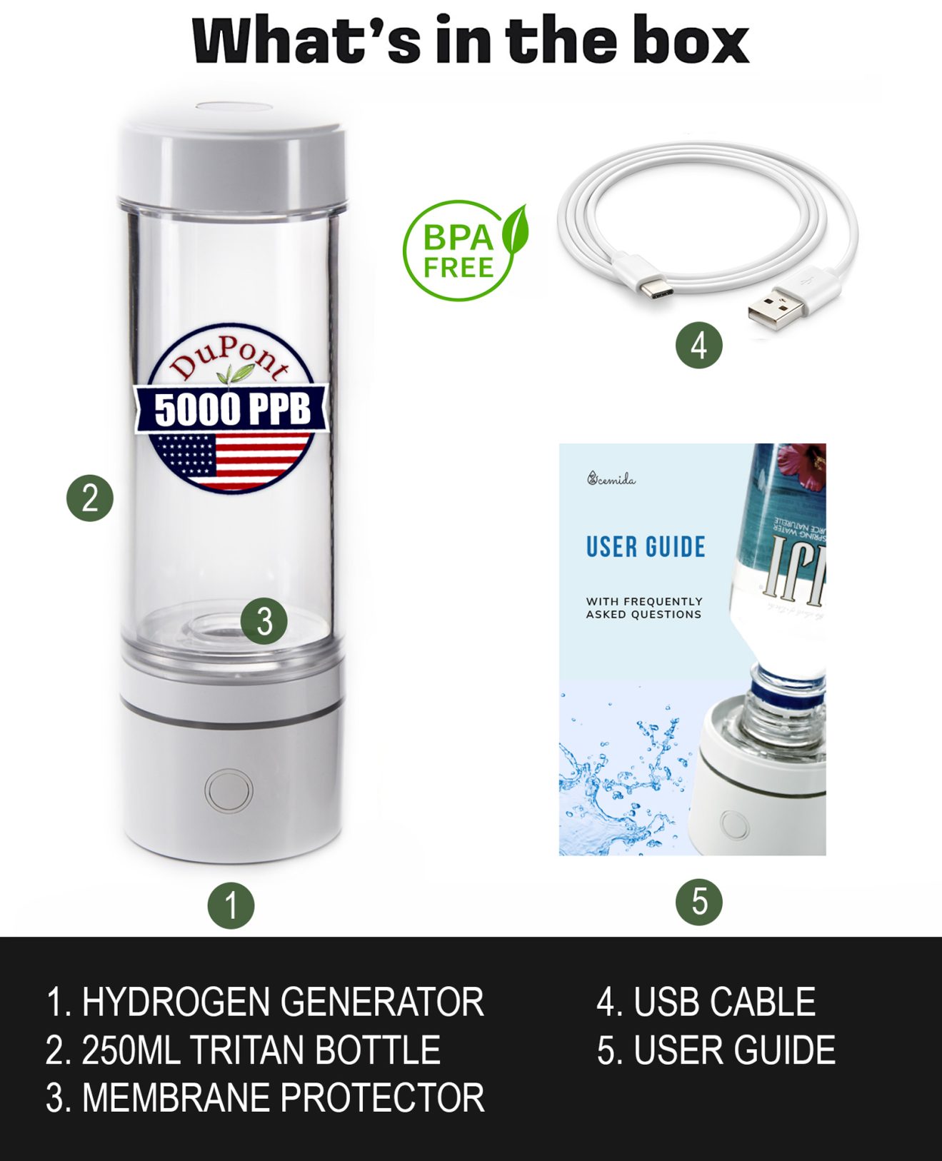 Best Hydrogen Water Bottle Generator