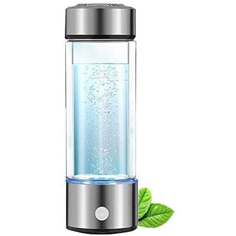 DQXY Hydrogen Water Bottle Portable Rechargeable Water Ions Generator Hydrogen Water Generator Glass Cup for Home Travel 1