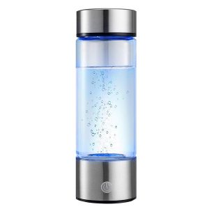 N.P  – Hydrogen Glass Water Bottle Generator with Inhaler Adapter, Dual Chamber