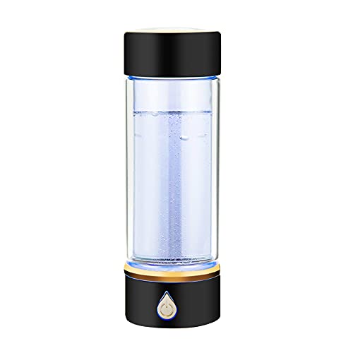 glass hydrogen generator water bottle usb rechargeable ionized water