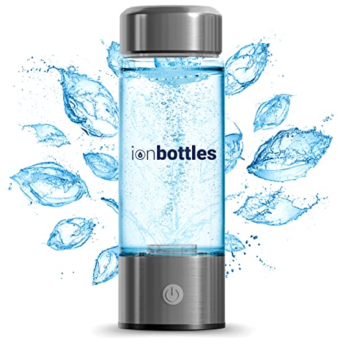 ionbottles rechargeable portable glass hydrogen water generator bottle with