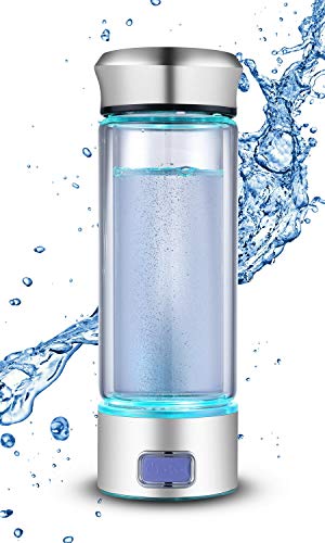 levelupway glass hydrogen generator water bottle spe pem technology water