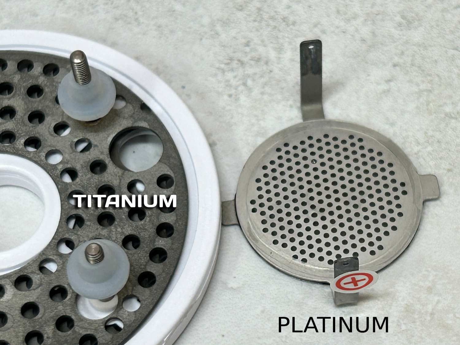 titanium vs platinum electtrodes