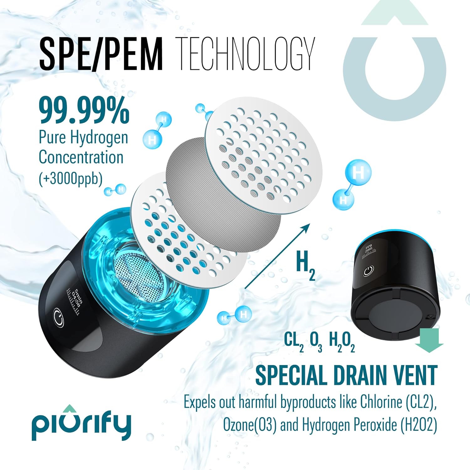 Puirify Hydrogen Water Bottle - Hydrogenator Review - Image 3