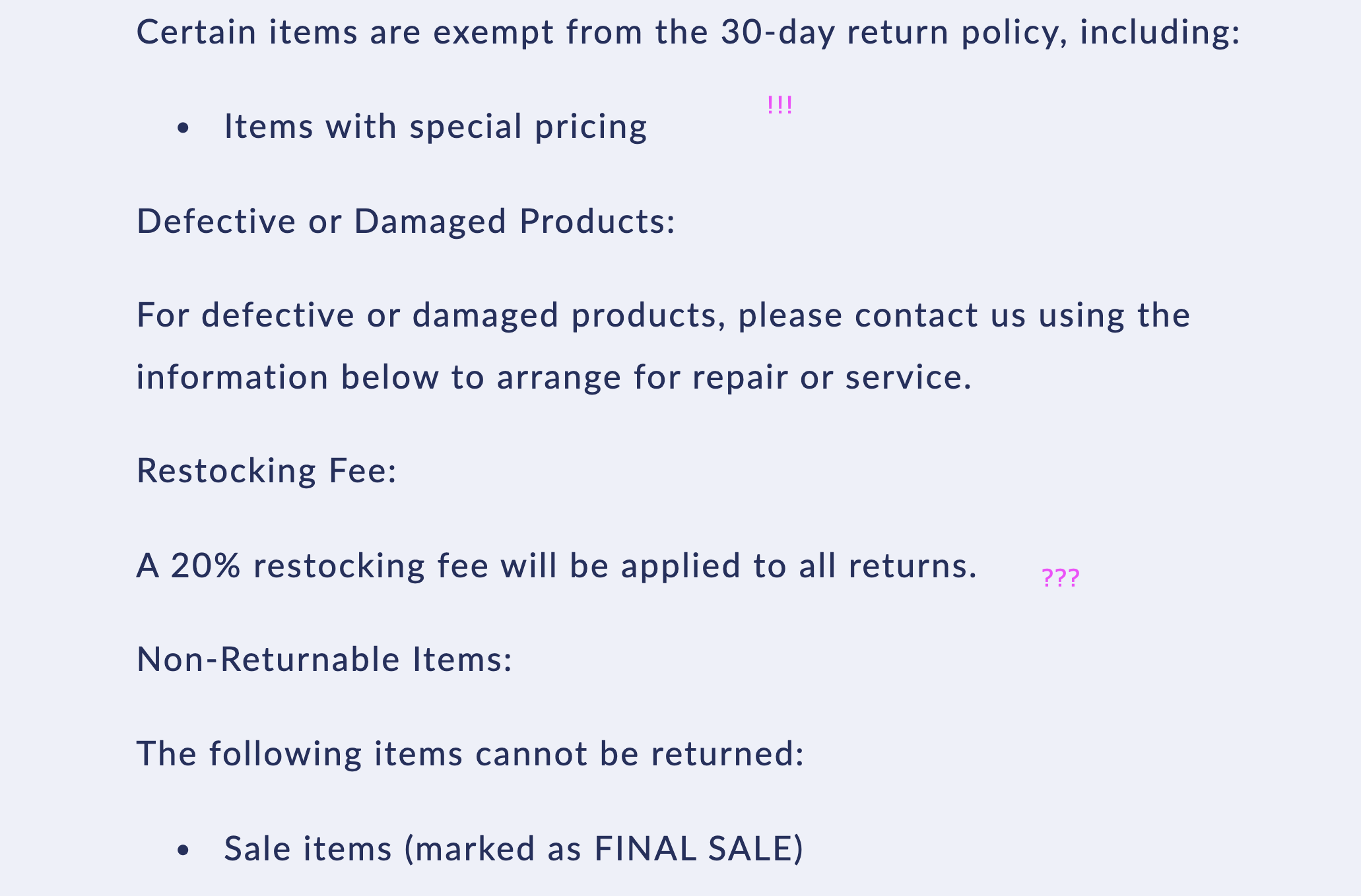 hydrashot return refund policy