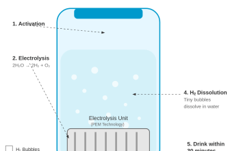 how do hydrogen water bottles work diagram